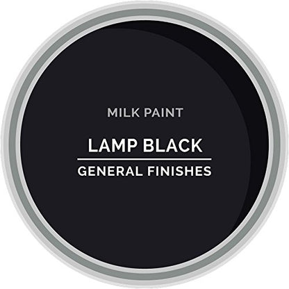 General Finishes Water Based Milk Paint, 1 Quart, Lamp Black - color: Lamp Black, size: 32 Fl Oz (Pack of 1)