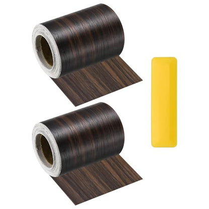 HARFINGTON Wood Grain Repair Tape 3" x16ft Self-Adhesive Repair Patch - color: Black Walnut, size: 3" x 16ft