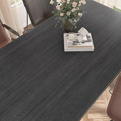 WESTICK Large Black Wood Wallpaper Peel and Stick Wood Grain Contact Paper 36"x394" Wooden Wallpaper Self Adhesive Removable Wooden Vinyl Countertop Contact Paper for Kitchen Countertops Desk Cabinets - size: 36" x 394"
