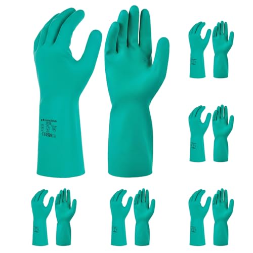 HandLove Green Chemical Resistant Nitrile Gloves - size: Small