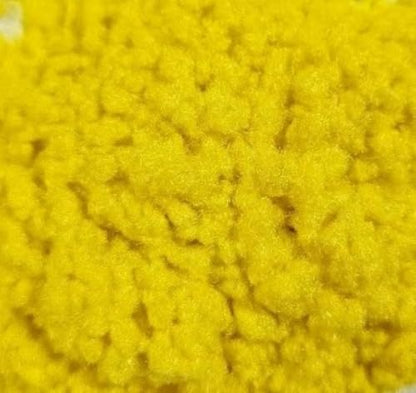 Fowl Flocker Flocking Kit 1oz Flock (Bright Yellow) with 2 Ounce Color Matched Acrylic Paint/Adhesive and Applicator - color: Bright Yellow