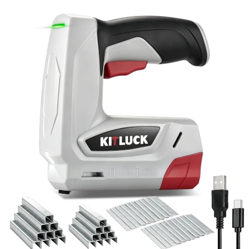 KITLUCK 4V Electric Staple Gun, 2-in-1 Cordless Stapler & Brad Nailer Gun - size: Staple Gun