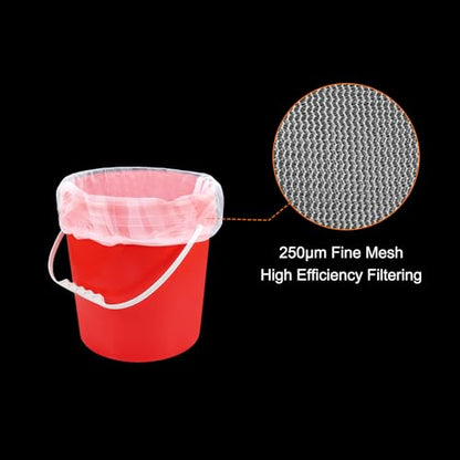 HARFINGTON Paint Strainer Bags 1Gallon 3.9"x3.9" Nylon Strainer, 5Pcs - size: 3.9"x3.9"