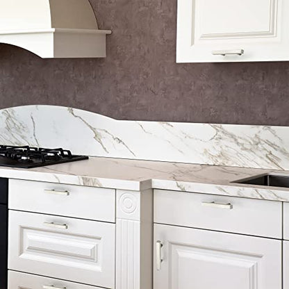 Brushed Nickel Cabinet Handles Drawer Pulls 3 Inch CC 10 Pack - color: Brushed Nickel Square T-Shaped, size: 3" Hole Center