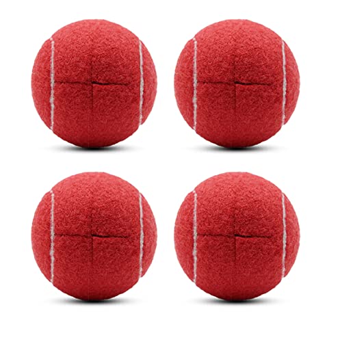 Precut Tennis Balls for Walker and Furniture Legs,4 Pack - color: Red, size: 4 Pack