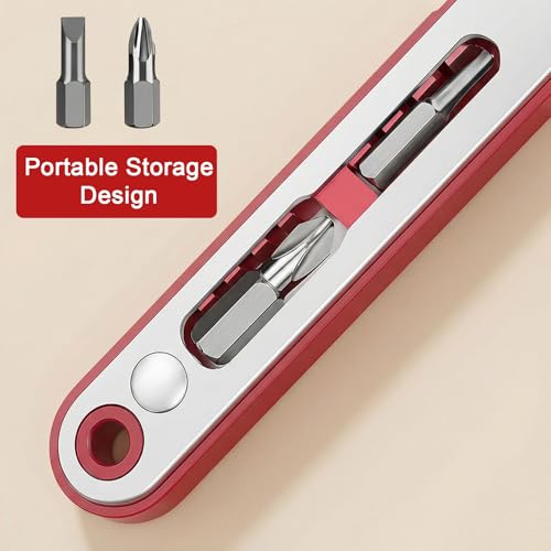 11-Piece Right Angle Screwdriver Set, 36T CR-V, Magnetic Holder for Auto