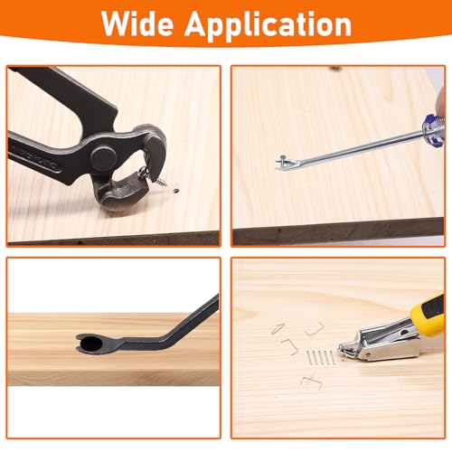 4Pcs Upholstery and Construction Staple Remover Tools Set - color: Multicoloured-4pcs
