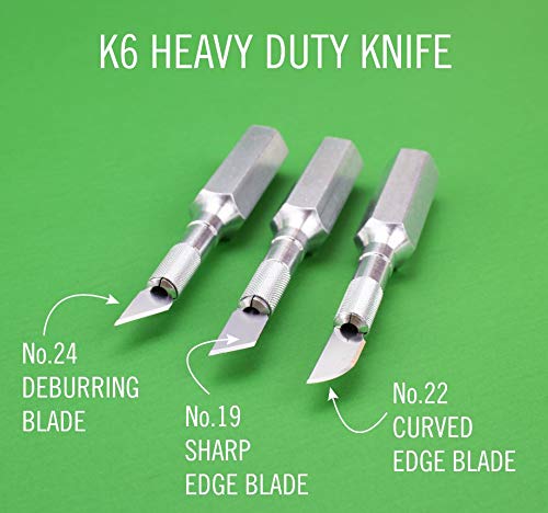 Excel Blades K6 Heavy Duty Metal Craft Knife, Hexagonal Aluminum Handle