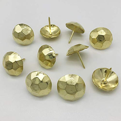 60PCS Large Round 1-inch Bright Golden Upholstery Tacks,D25mmxL25mm JG - color: 25mm Gold Turtle