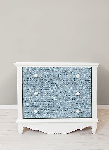 NuWallpaper NU2918 Navy Poplin Texture Peel & Stick Wallpaper, Blue - color: Navy