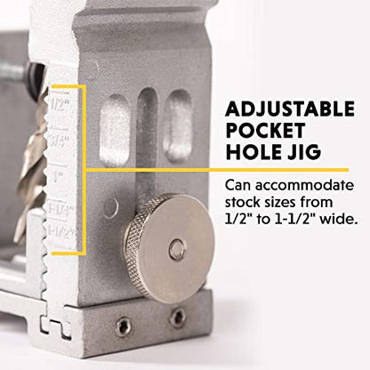 General Tools 854 Adjustable Pocket Hole Jig - style: 53 pcs. Adj. Jig Kit