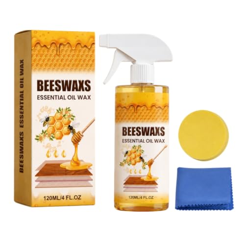 Beeswax Wood Polish & Cleaner Spray - Deep Restoring, Shine & Protect