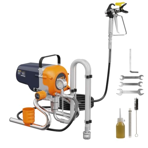 MAXXT Airless Paint Sprayers, 3300PSI Motorized Paint Sprayer with Stand, High Efficiency Spray Paint Machine for Home, Outdoor DIY Handyman Shed Garage House Painting Deck Fence Furniture