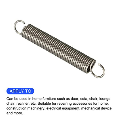 METALLIXITY Extension Spring (1.2x10x70mm/0.047"x0.39"x2.76") 2Pcs, Stainless Steel Tension Spring Wire - for Home Repair Construction Machinery - size: 0.047"x0.39"x2.76"