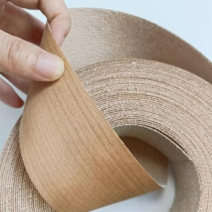 Cherry Wood Veneer Edge Banding Strip 2 Inch,Preglued Iron On with Hot Melt Adhesive Edgebanding Roll, Flexible Wood Tape for Plywood Cabinet Furniture Repair (2" x50') - size: 2" x50'