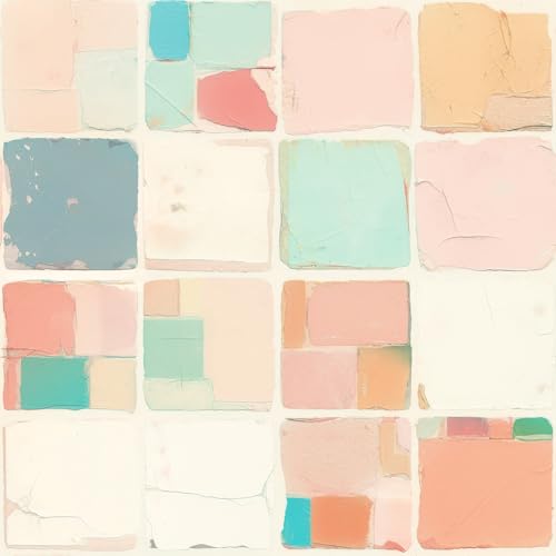 FLFK Colorful Abstract Wallpaper Peel and Stick Light Pink and Mint Green Modern Wall Paper 16" x 256" Vinyl Removable Wallpaper for Bathroom Bedroom Office School Shelf Décor - color: Pink Mint Green, size: 16" x 256"