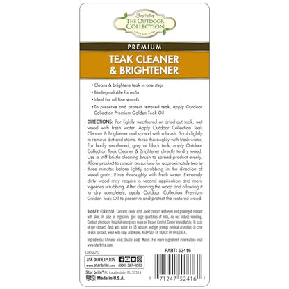 STAR BRITE Outdoor Collection Teak Cleaner & Brightener - style: 16 OZ Cleaner