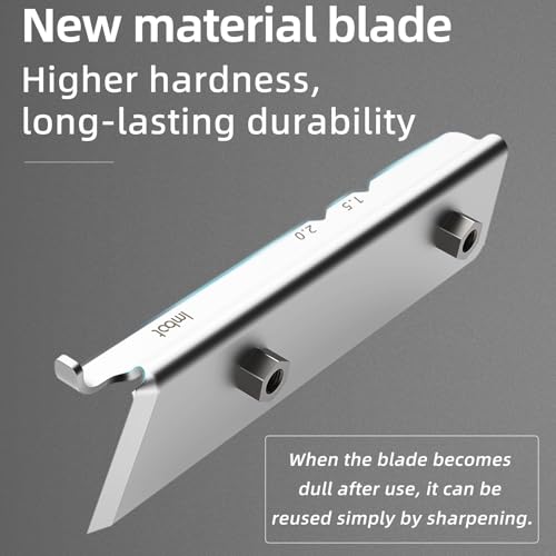 Imbot 3-In-1 Edge Banding Trimmer With Durable Stainless Steel Blades For Deburring, Planing, Trimming Wood Edges, Woodworking, Veneer, And Woodworking Trimming