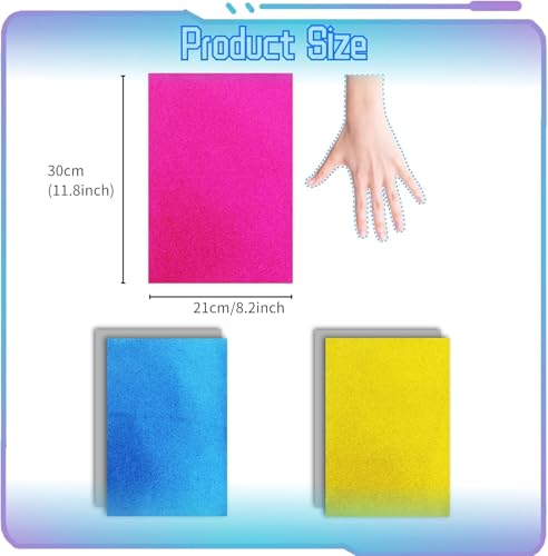 Reusable Faux Leather Bows Making Template,Plastic Cutting Stencil for DIY Hair Accessories Journal Scrapbook, Add 2 pcs A4 Size Random Glitter Sheets (Large Size) - style: Large Size