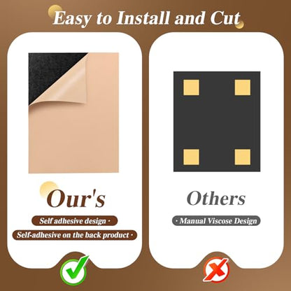 16" x 12" Acoustic Panels 12 Pack, Self-Adhesive 3D Wall Tile Walnut - color: Walnut, size: 12 Pack (16 x 12 x 0.4 inch each)