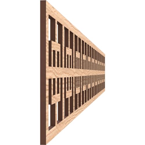 46 1/4"W x 6"H x 1/4"T Cambridge Fretwork Moulding, Red Oak - color: Red Oak, size: 6-in. H x 0.25-in. T