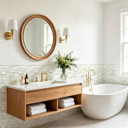 Vieshful Marble Peel and Stick Backsplash, 12 x 12 in, 10 Sheets - color: Warm Light Grey Marble, size: 10 Sheets