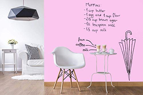 Chalkboard Blackboard Paint - Matte Finish [Pink] - (8.5oz Cover 32 sf) - color: Pink, style: 8.5oz Metal Can