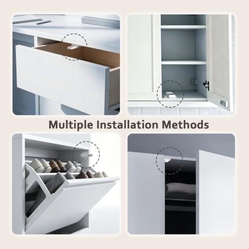 Push to Open Cabinet Hardware Magnetic Push Latch for Cabinet Drawer 2 Pack