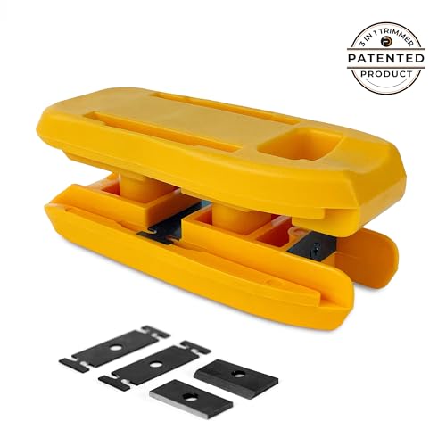 Furndiy 3in1 Edgebanding Trimmer & Spare Knives SET - Edgebanding Cutter - For Melamine Edgebanding - Melamine Cutter - Edge band Trimming - Double Edge - Based in USA - color: 3 in 1 Trimmer + Spare Knives