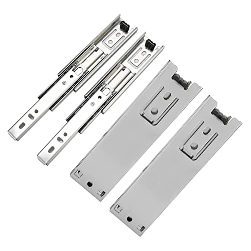 5inch Drawer Slides, 2PCS Soft Close Balls Bearing Drawer Runners Full Extension Side Mount Sliding Furniture Guide Undermount Drawer Mini Drawer Rails Table Cabinet Dresse 12.5cm/5in