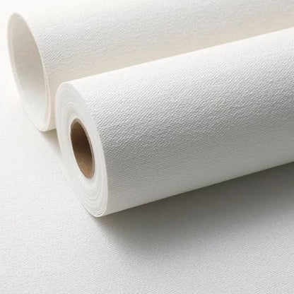 SHUFA White Cotton-Like Textured Grasscloth Wallpaper Matte Thick Real Woven Fabric Peel and Stick Contact Paper Removable Self Adhesive Washable (16.5"x78.7") A8s - color: White, size: 16.5"x78.7"