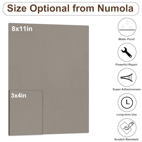 Numola Leather Repair Patch, 8×11 Inch Self-Adhesive Purple Grey - color: Purple Grey, size: 8×11inch