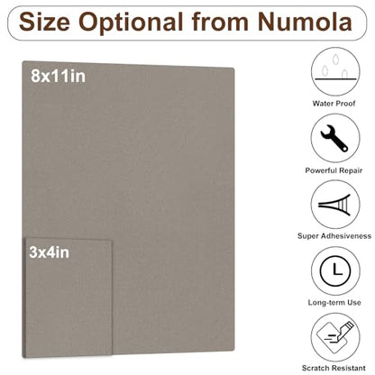 Numola Leather Repair Patch, 8×11 Inch Self-Adhesive Purple Grey - color: Purple Grey, size: 8×11inch