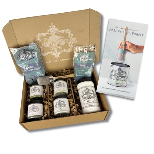 ALL-IN-ONE Paint by Heirloom Traditions, 4 Sample Starter Kit - Greens - color: Green