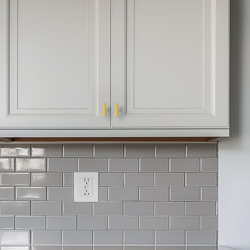 10 Pack Gold Cabinet Knobs 2 Inch Brushed Brass Square Drawer Knobs - color: Brushed Brass&square