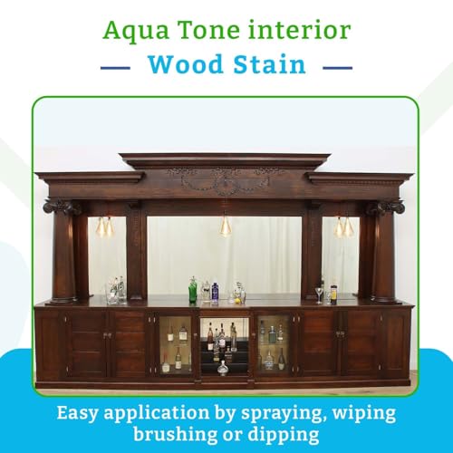 Aqua Coat Aqua Tone Water-Based Wood Stain (Gallon, Fruitwood) - color: Fruitwood, size: Gallon
