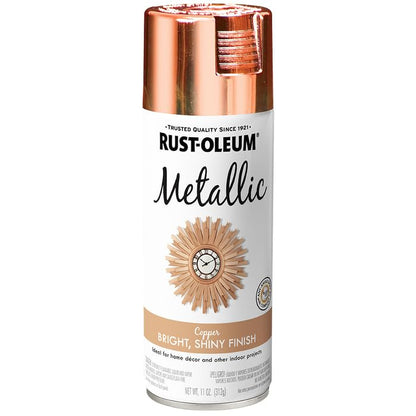 Rust-Oleum Metallic Copper Spray Paint - color: Copper, size: 11 Ounce (Pack of 6)