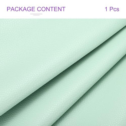 DMiotech 1 Pack 14 Inch x 53 Inch Faux Leather Sheet Furniture Cover Napa Skin Water Green PU Leather Roll for Handmade DIY Craft Projects - color: Water Green