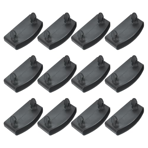 uxcell 12 Pcs 50mm x 9mm Plastic Bed Slat End Caps, Bed Slat Cover Gray - color: Grey, size: 50mm x 9mm