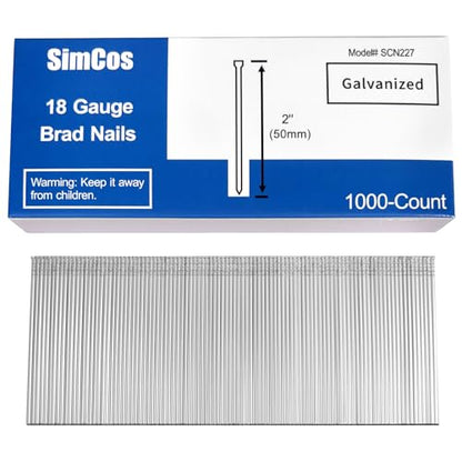 18 Gauge Brad Nails 2 Inch,1000-Pack - size: 2"--1000 PCS