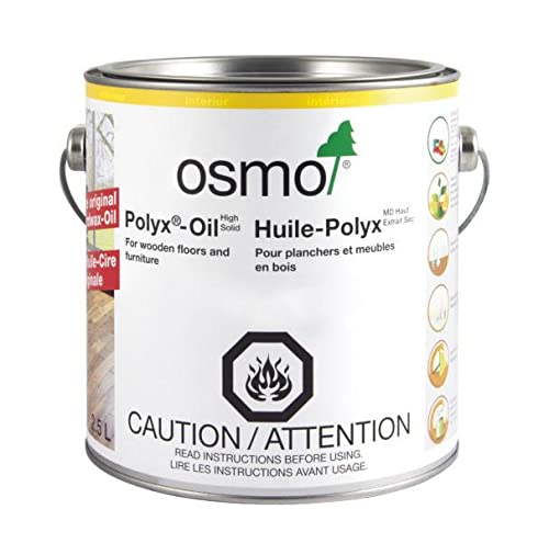 Osmo 3043 Polyx-Oil Clear Satin Finish - color: Clear Satin, size: 2.5 L