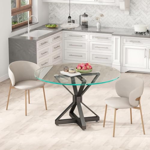 Metal Table Base with Suction Cups for DIY Dining Tables - color: Black