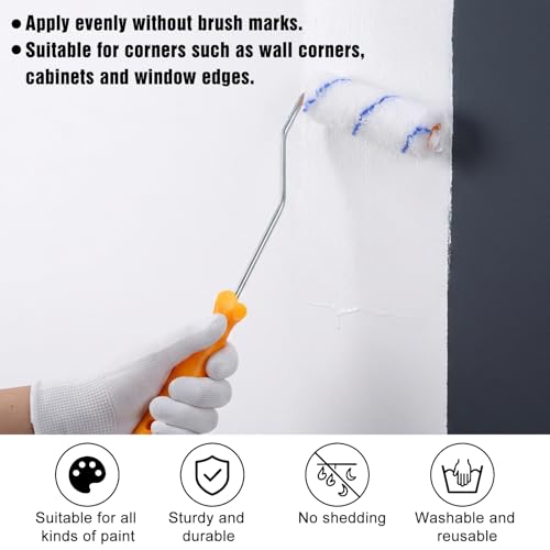 100 Pcs 4" Microfiber Paint Roller Covers, Microfiber Paints Roller