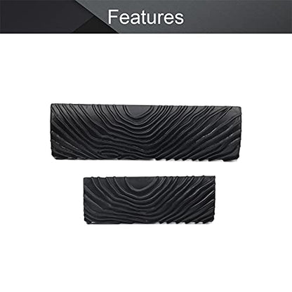 Utoolmart Wood Graining Painting Tool, Art Paint Rubber Wood Graining DIY Tool, for Wall Painting Decoration DIY, MS7-3.5 Set, Black, 1 Pcs - size: MS7-3.5-5.5;set