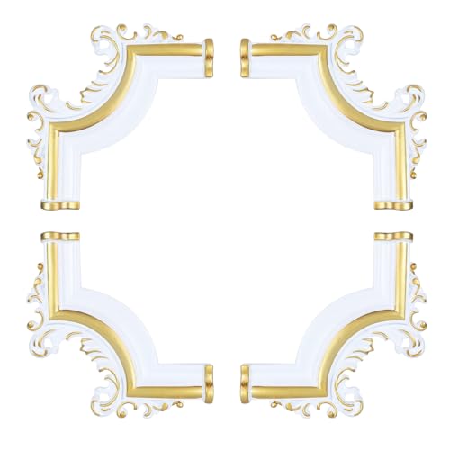 MY MIRONEY 4PCS PVC Appliques Onlays & Line Corners