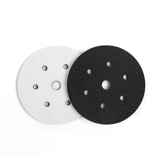 6-Inch 7 Holes Hook and Loop Soft Sponge Cushion Interface Buffer Pad, Pack of 4 - size: 6inch-7holes-4pcs