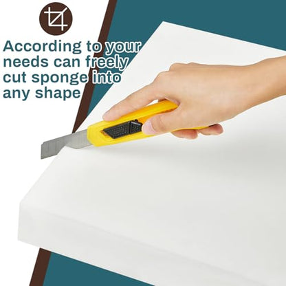Frienda 8 Pack 3" x 19" x 19" Upholstery High Density Craft Foam - size: 3" x 19" x 19"