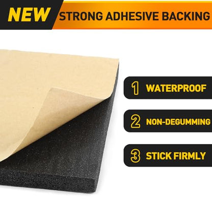 MODIGT 4"×4"×3/4" Foam Padding Sheet with Self Adhesive Backing (4PCS) - size: 4*4*3/4inch(4PCS)