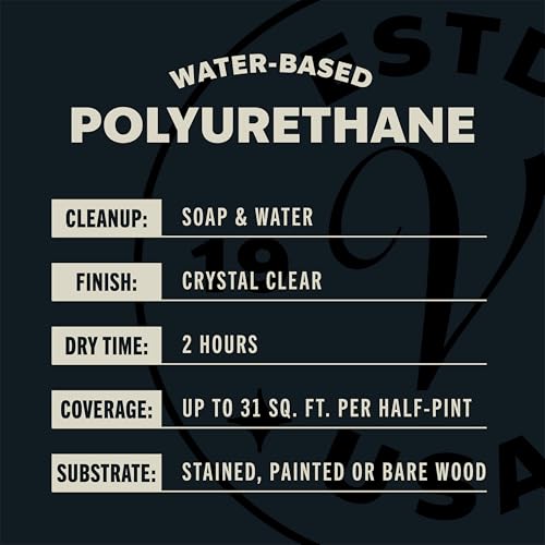 Varathane Water-Based Ultimate Gloss Polyurethane - color: Gloss, size: Half Pint (Pack of 1)