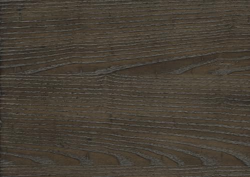 7-Piece Dining Set with 6 Upholstered Chairs, Brown,Driftwood - color: Brown,driftwood-a